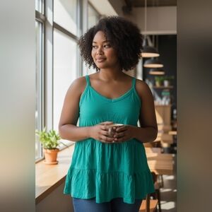 Gap Green Sleeveless Women's Top